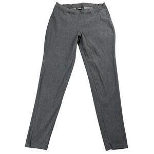 L L Bean Denim Leggings Womens L XL Gray Stretch Jeggings Pull On Pants!